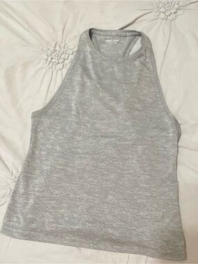 Outdoor Voices razorback gray workout tank